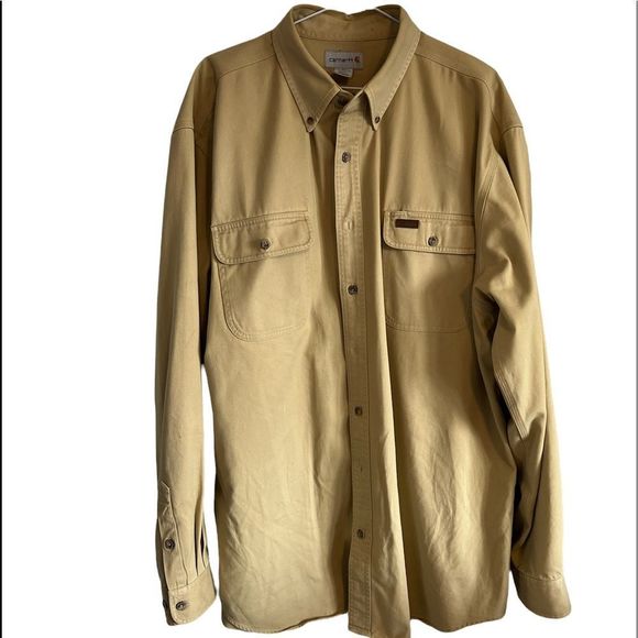 Carhartt Tan XL Mens Shirt - Picture 1 of 4